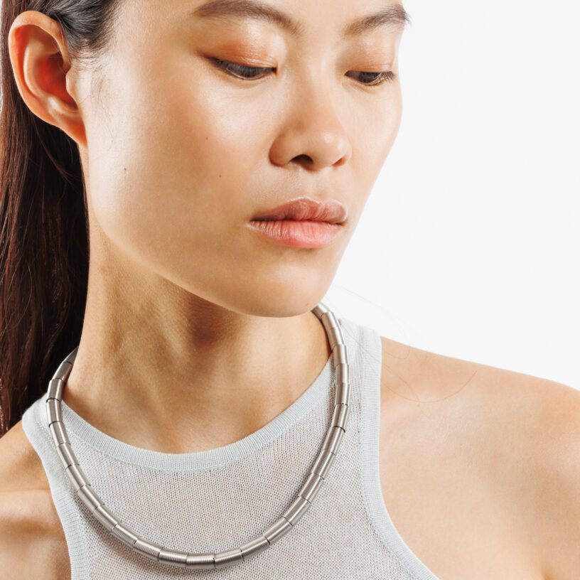 Cut Steel Necklace